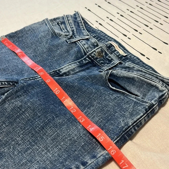 Levi's 535 Super Skinny Crop Denim Jeans.  Studded Back pockets. Size 27 - Picture 6 of 12